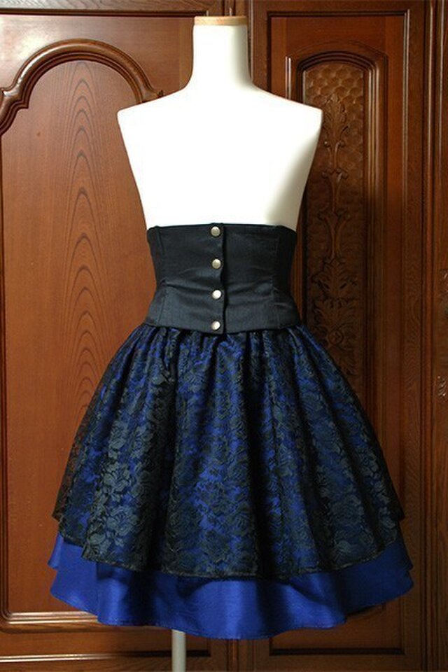 ローズスカート（ブルー）