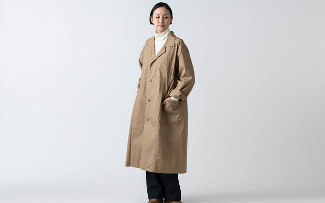 再入荷】木間服装製作 / coat タイプライター ベージュ / unisex 1size