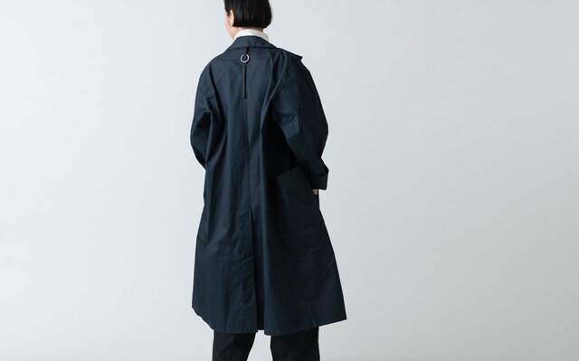 【再入荷・ラスト1着】木間服装製作 / coat タイプライター ネイビー / unisex 1sizeの画像1枚目
