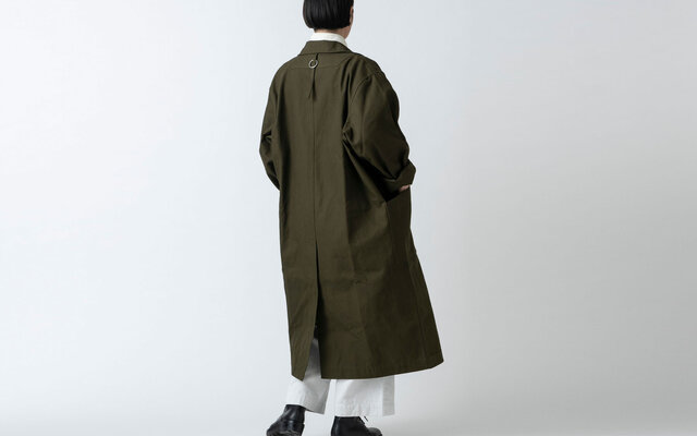 11月初旬お届け】木間服装製作 / coat 帆布 カーキ / unisex 1size