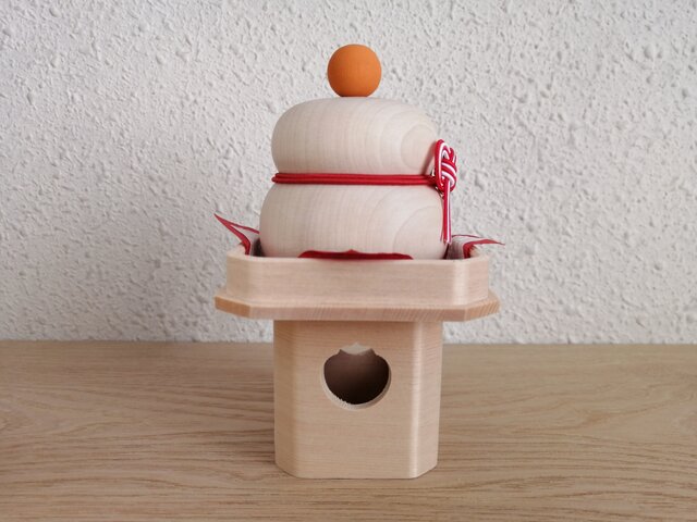 木の鏡餅 三宝2.5寸セット | iichi 日々の暮らしを心地よくする