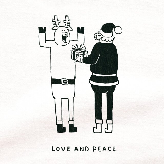 半袖Tシャツ『トナカイさんにもプレゼント』メンズ レディース