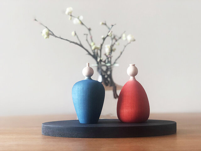草木染め豆雛人形 -Plant dyeing HINA dolls-の画像1枚目