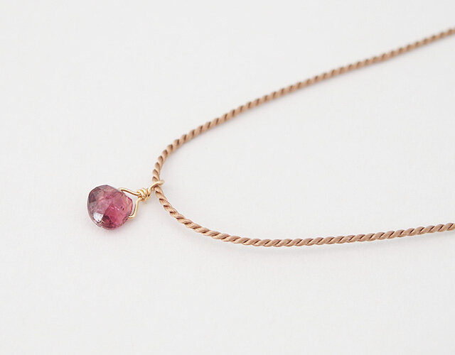 葡萄のジュエリー【甲斐路】ピンクトルマリン ペンダントk14gf | iichi