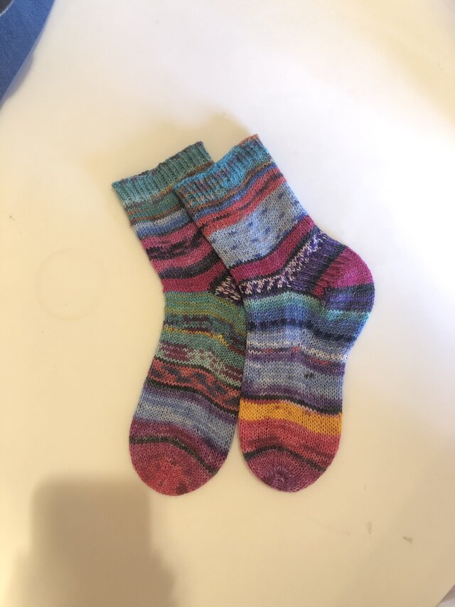 No.420 手編み靴下