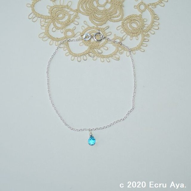 *冬構*宝石質スイスブルートパーズAAAのブレスレット