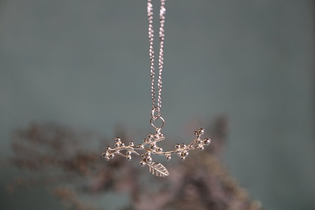 Silver necklace「Light singing voice」の画像1枚目
