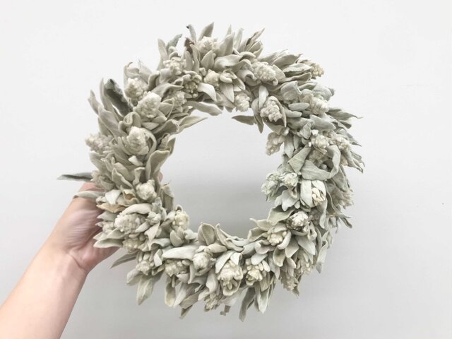 ラムズイヤーのリース | iichi 日々の暮らしを心地よくする