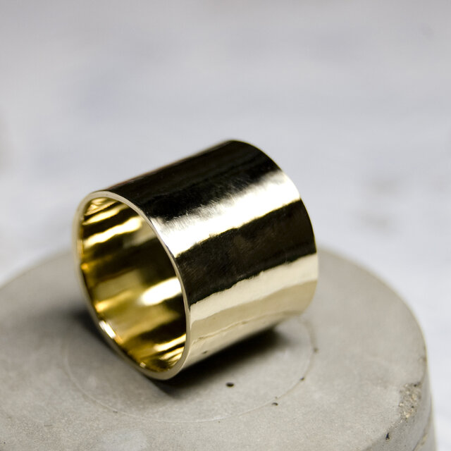 鏡面 真鍮フラットリング 15.0mm幅 ミラー｜BRASS RING｜374