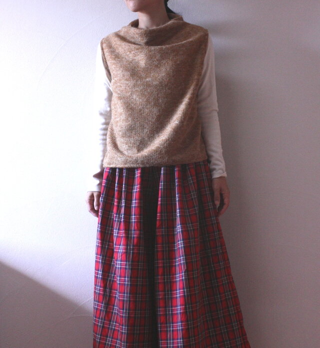 モヘヤのウールベスト