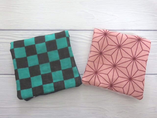 送料無料*柄が選べる*柔らかガーゼハンカチ*2枚セット*和柄 | iichi