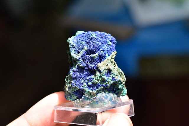 2つの石がひとつに☆アズロマラカイト原石 azm004 | iichi 日々の