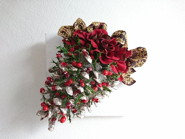 松ぼっくり de christmas wreathの画像1枚目
