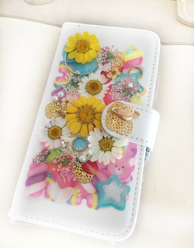 iphone6・5/5s・5c・4/4s押し花ケース | iichi ハンドメイド・クラフト作品・手仕事品の通販