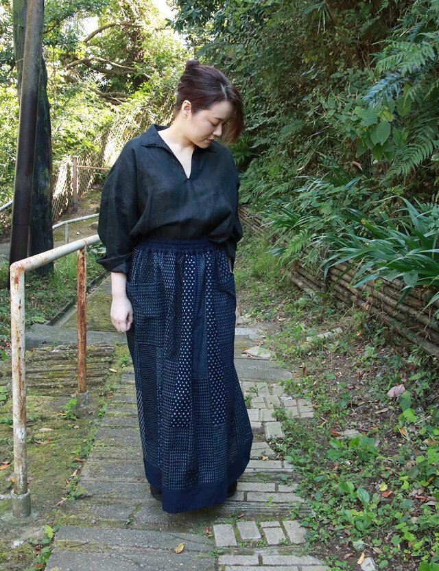 YUKI TORII INTERNATIONAL - ユキトリイ ステッチ スカート 刺繍