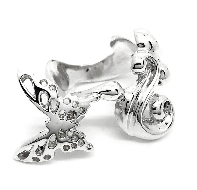 SOLID DESIGN SD-279 Buildsバタフライシルバーリング | iichi 日々の