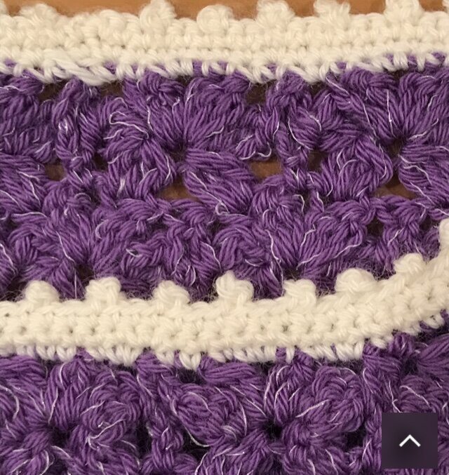 パープルかぎ針編みのセーター - 編み物のハンドメイド・クラフト作品 
