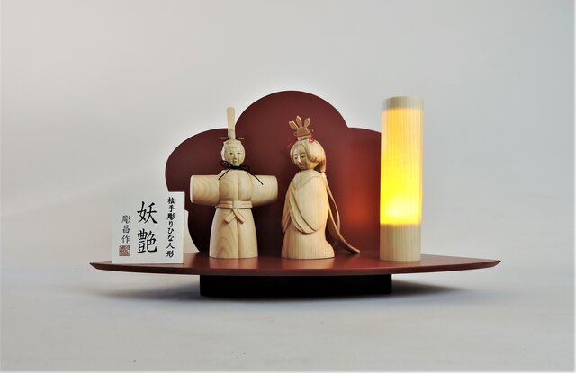 木彫りのひな人形（妖艶）S | iichi 日々の暮らしを心地よくする