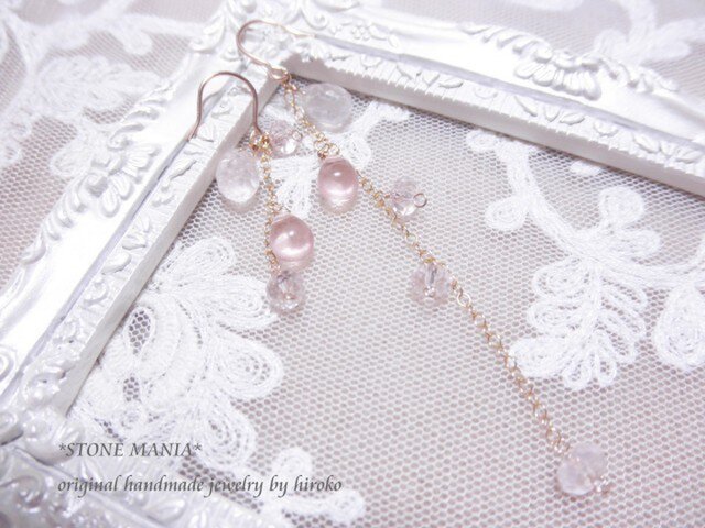 【再販】★14kgf◆sweet rose♡ ピアス★の画像1枚目