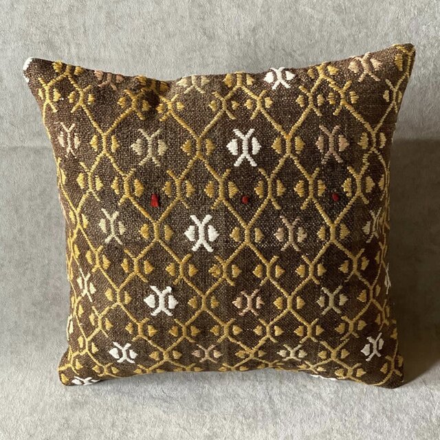 40cm　キリムピロー・ハンドメイドクッションカバー K400053