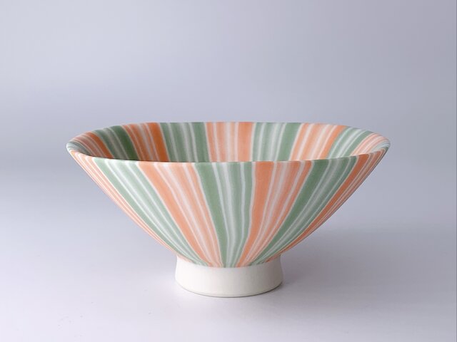 練り込み碗 stripeの画像1枚目