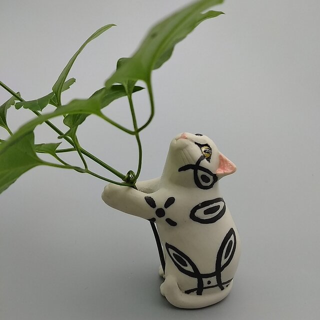 一輪ねこ 四目模様の画像1枚目