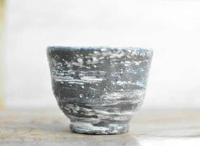 Sake cup Big brush marks 2の画像1枚目