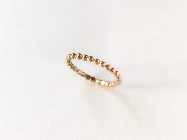 PK18】【WK18】2色のつぶのリング | iichi 日々の暮らしを心地よくする