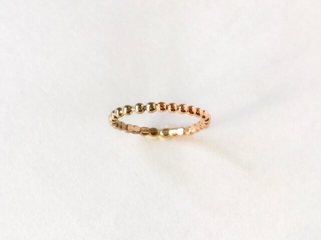 PK18】【WK18】2色のつぶのリング | iichi 日々の暮らしを心地よくする