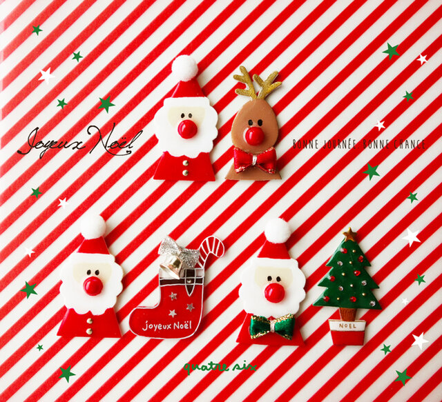 サンタさんヘアゴムorブローチ☆ VBMV2589__XR_999_0_20241001141