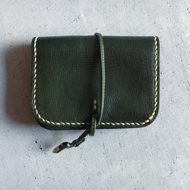 ACCORDION　WALLET SMALL  GREEN