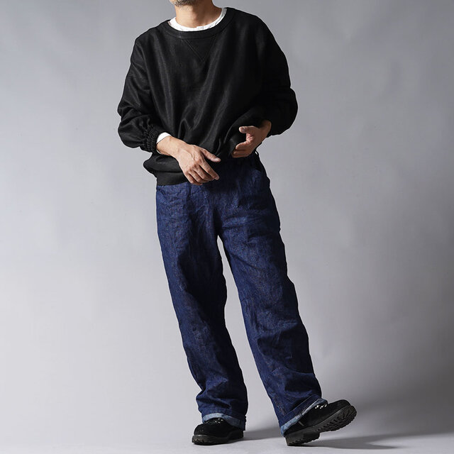 る*ぃ様 ★wafu. プレミアムリネン リネンスウェット風 トップス wafu プレミアム】【受注製作】リネン スウェット風トップス