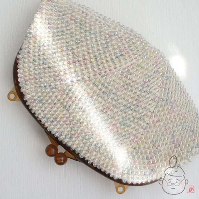 ばあば作☆キラキラプチバッグ（naturalcotton・1347）