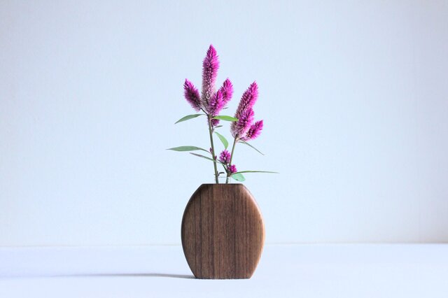 木の花瓶【チーク】の画像1枚目