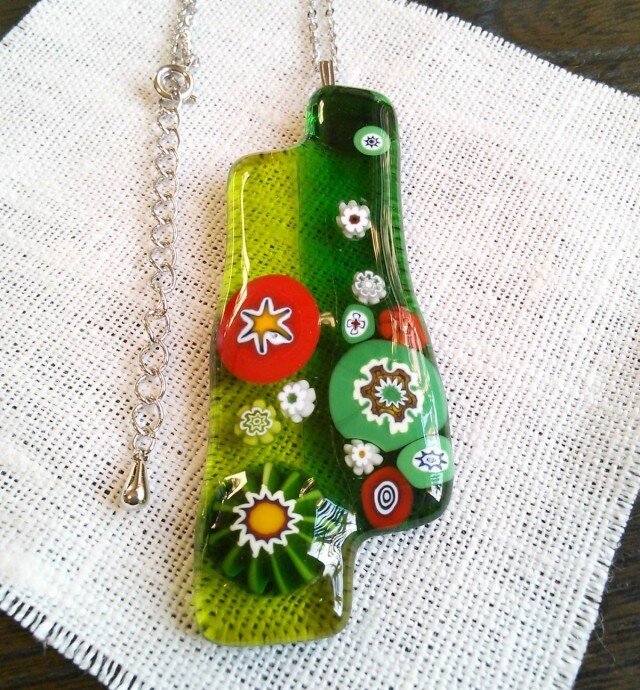 ミルフィオリネックレス（クリスマス１）