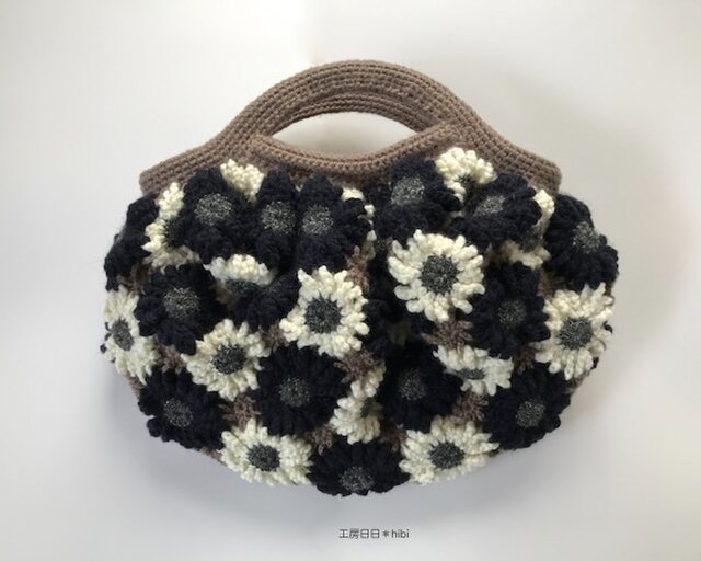 モチーフ編みお花バック