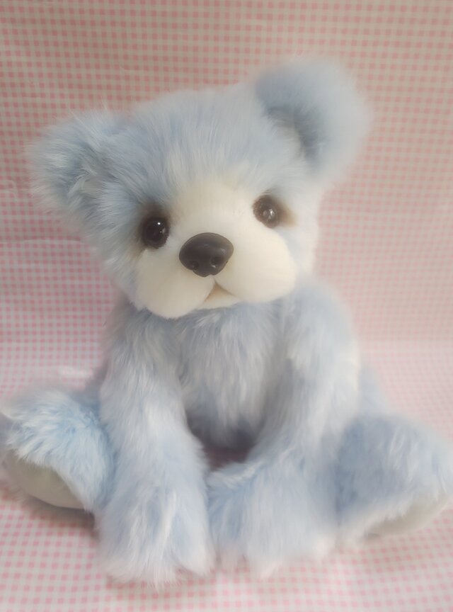 ふわふわぬいぐるみ☆テディベア風くまさん☆Lサイズ☆ライトブルー