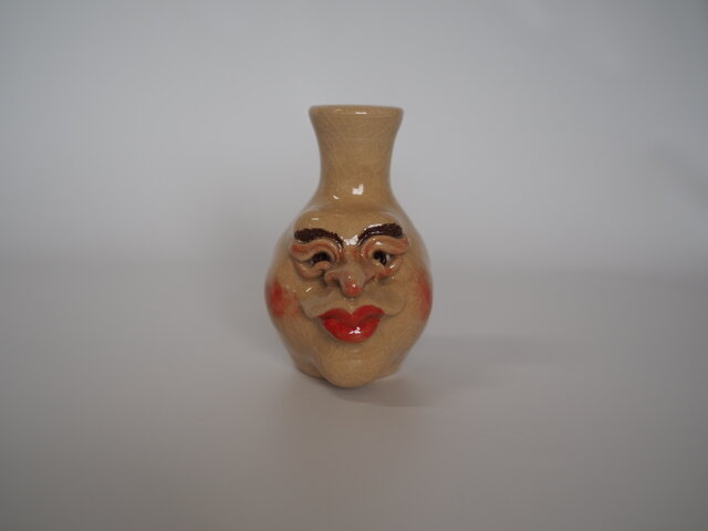 【希少品】Faces Vase TMS 2006 大仏 壺 ハンドメイド アート 人面壺 ヨンジュン (Human face pot, Yong Jun）」 | iichi 日々の