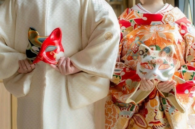 一閑張り猫面 “群花” | iichi 日々の暮らしを心地よくするハンドメイド