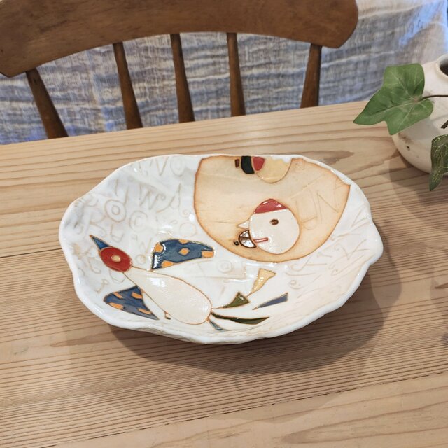 【白釉 中鉢】白釉明るく、楽しく、美味しく！