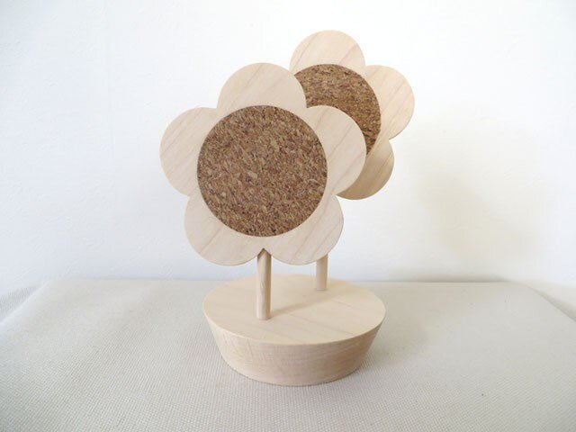 はなのコースターセット Maple 鉢のコースターたて付き Iichi ハンドメイド クラフト作品 手仕事品の通販