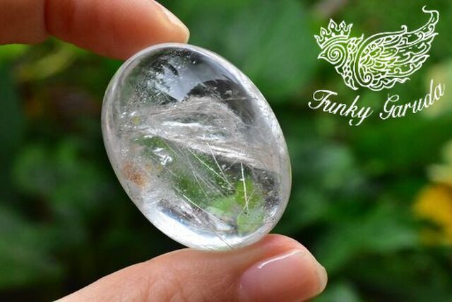 大粒☆つらら氷☆ホワイト☆ガーデンルチルインクォーツルース