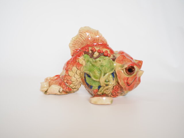 金魚陶彫細工(What a beautiful goldfish) 」 | iichi 日々の暮らしを