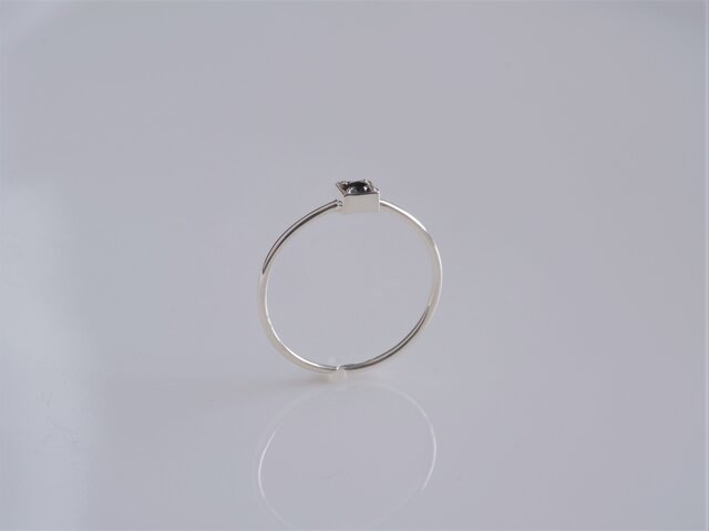 black diamond ring：ブラックダイヤモンド シルバーリング silver925 フリーサイズ | iichi ハンドメイド