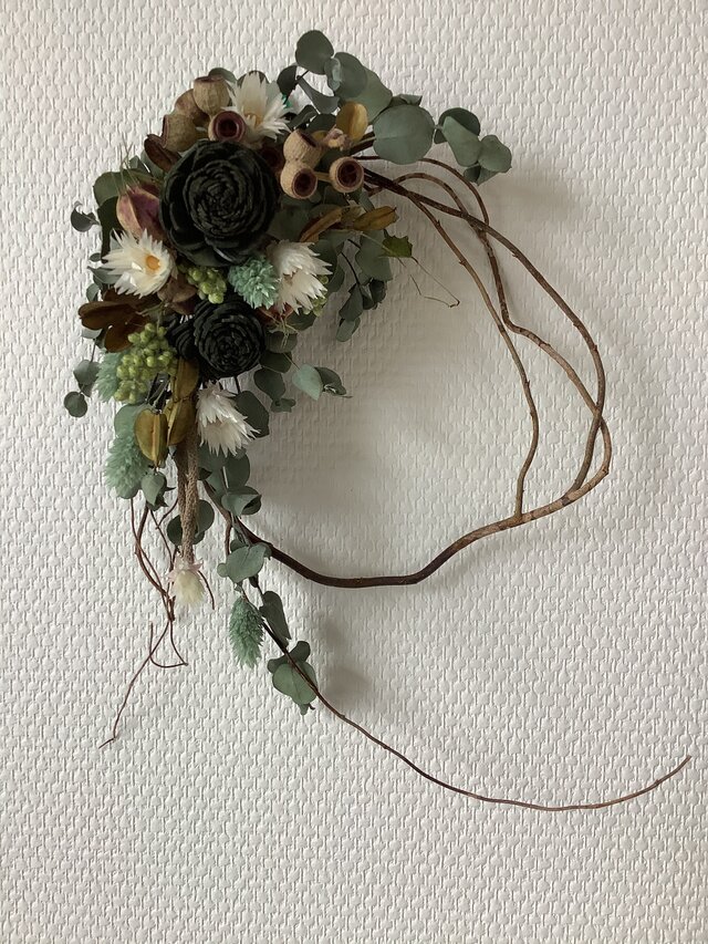 Atelier BLUGRA八ヶ岳〜ユーカリWreath002の画像1枚目