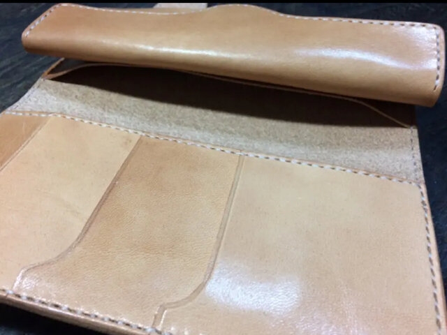 Leather Middle Rong Wallet Ⅳ wild革財布