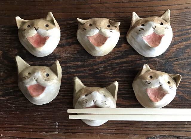 箸・カトラリー猫の箸置き☆ハンドメイド