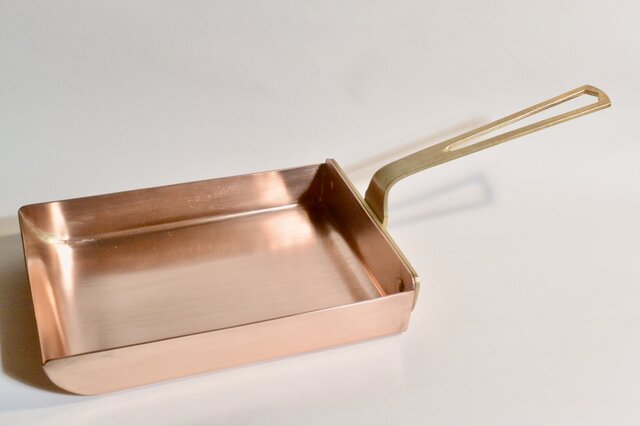 =銅・真鍮=玉子焼器《受注製作》の画像1枚目