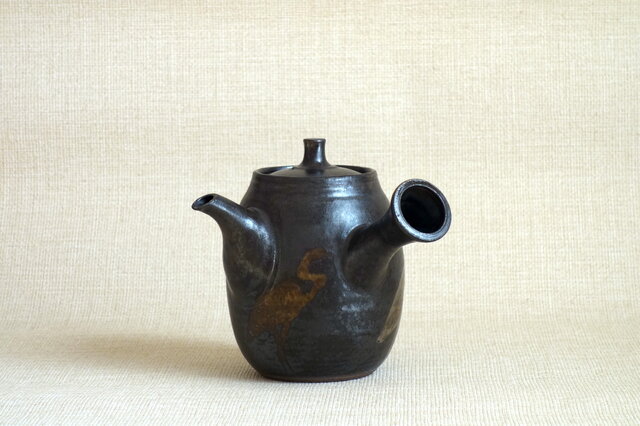注器(銀彩鶴紋)の画像1枚目