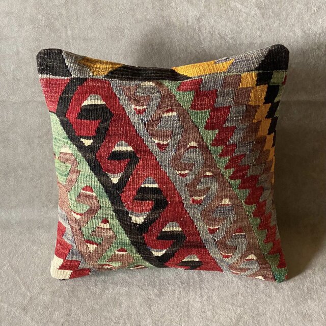 40cm　キリムピロー・ハンドメイドクッションカバー K400133